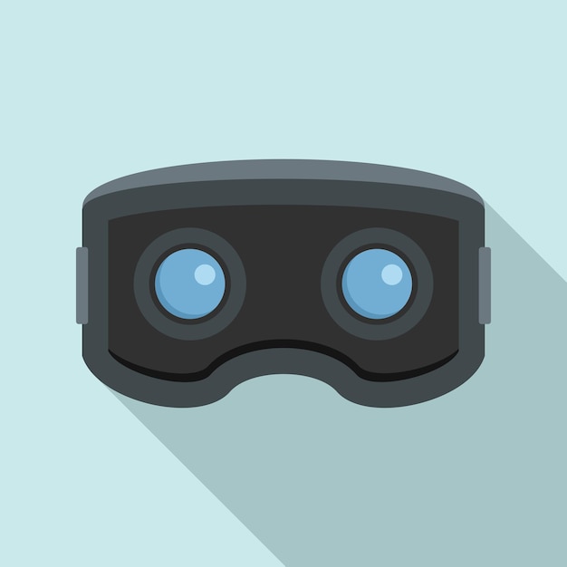 Ikona okularów vr Płaska ilustracja ikony wektora okularów vr do projektowania stron internetowych