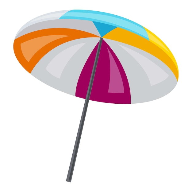 Ikona parasola basenowego Ikona wektora parasola basenowego do projektowania stron internetowych izolowana na białym tle