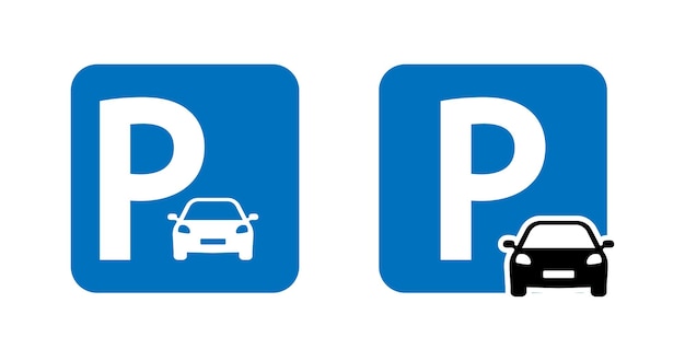 Ikona Parkingu Strefa Parkowania Zarejestruj Parking Dla Samochodów