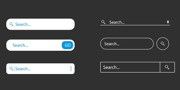 Ikona Paska Wyszukiwania Dla Witryny, Aplikacji, Interfejsu Użytkownika. Pola Paska Wyszukiwania. Ustaw Symbol Paska Wyszukiwania Www