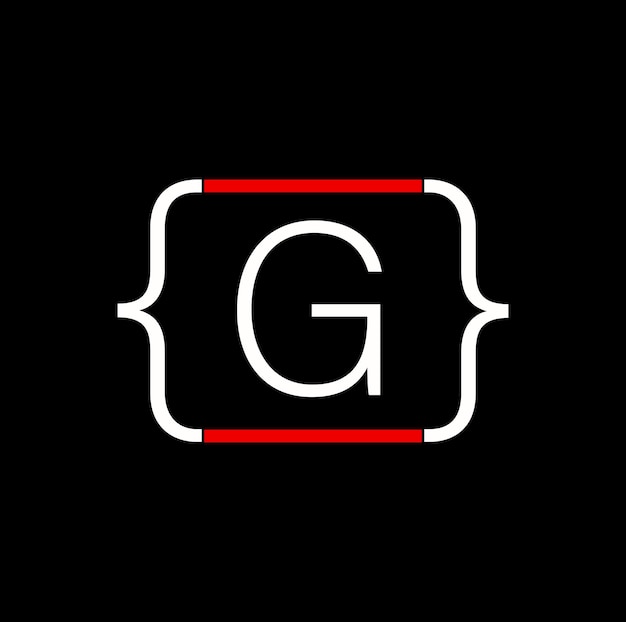 Ikona pierwszej litery nazwy firmy G. Monogram G