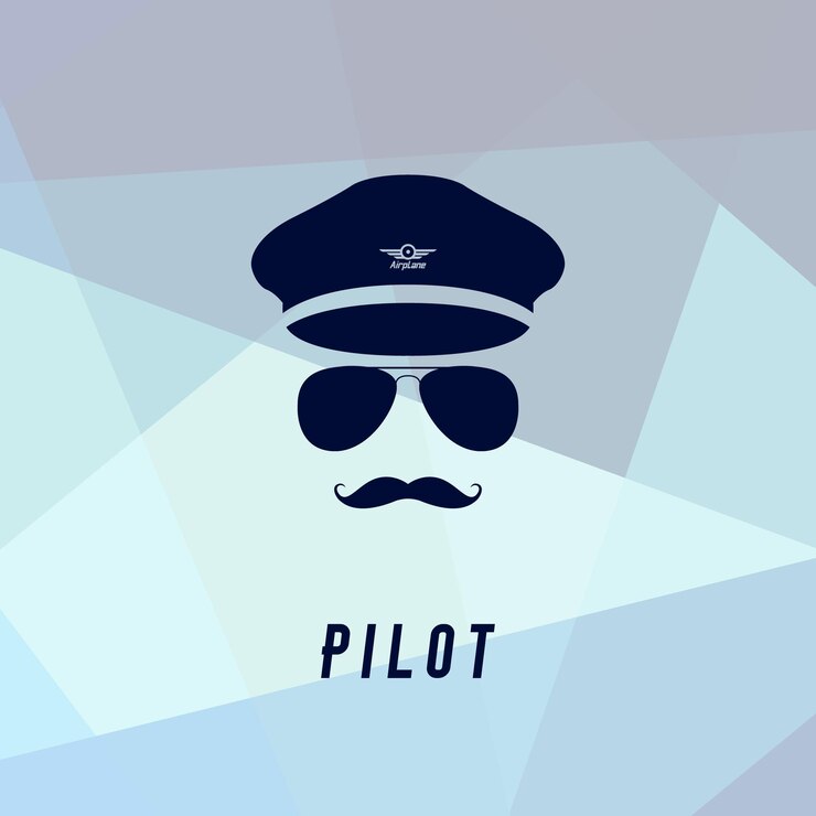 Ikona pilota w stylu płaski. Ilustracja symbol ludzi.