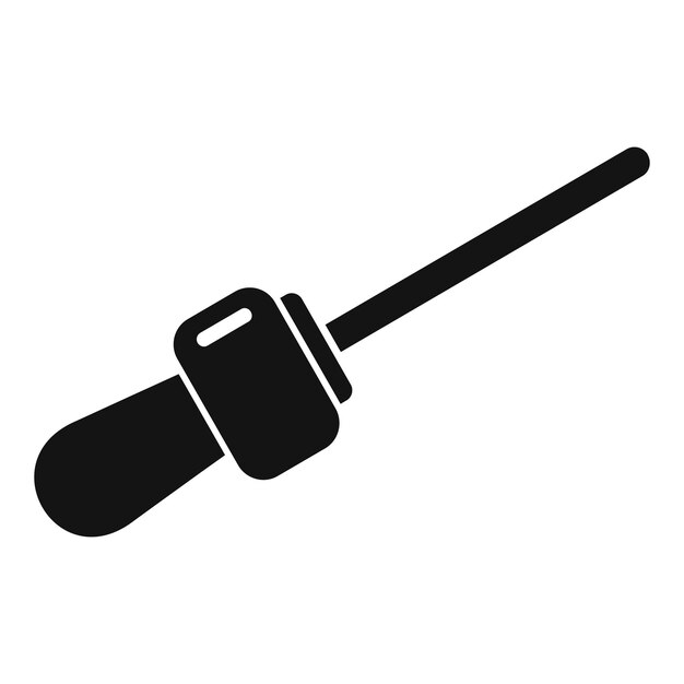 Ikona pipety do oleju homeopatycznego Prosta ilustracja ikony wektora pipety do oleju homeopatycznego do projektowania stron internetowych izolowana na białym tle