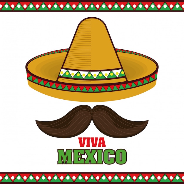 Ikona Plakat Viva Meksyk Sombrero