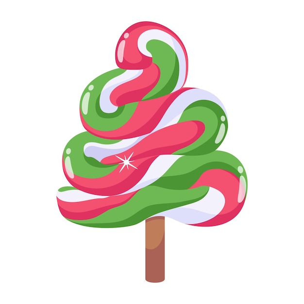 Ikona Płaskiej Konstrukcji Lollipop