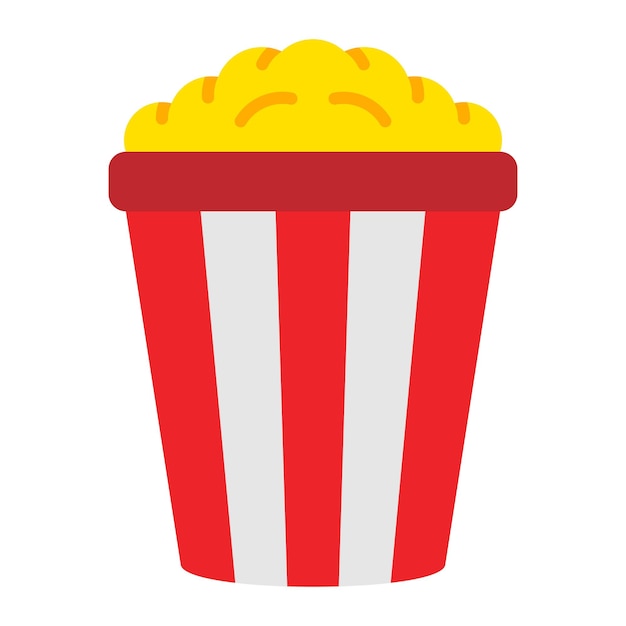 Plik wektorowy ikona popcornu