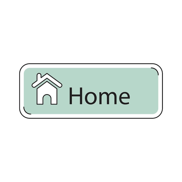 ikona przycisku domowego dla aplikacji i stron internetowych podstawa strony głównej dom push button ikona emblemat sym