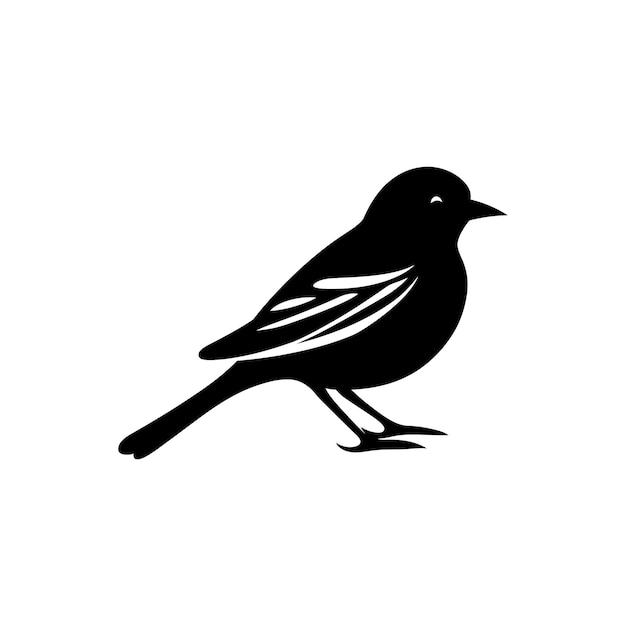 Plik wektorowy ikona ptaka na białym tle prosta ilustracja wektorowa