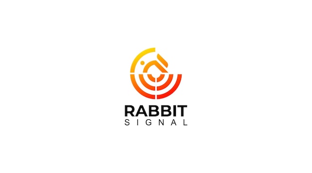 Ikona Rabit Wifi Element Projektu Logo I Szablon Wektora