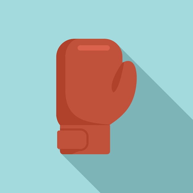Plik wektorowy ikona rękawicy bokserskiej płaska ilustracja ikony wektora rękawic bokserskich do projektowania stron internetowych
