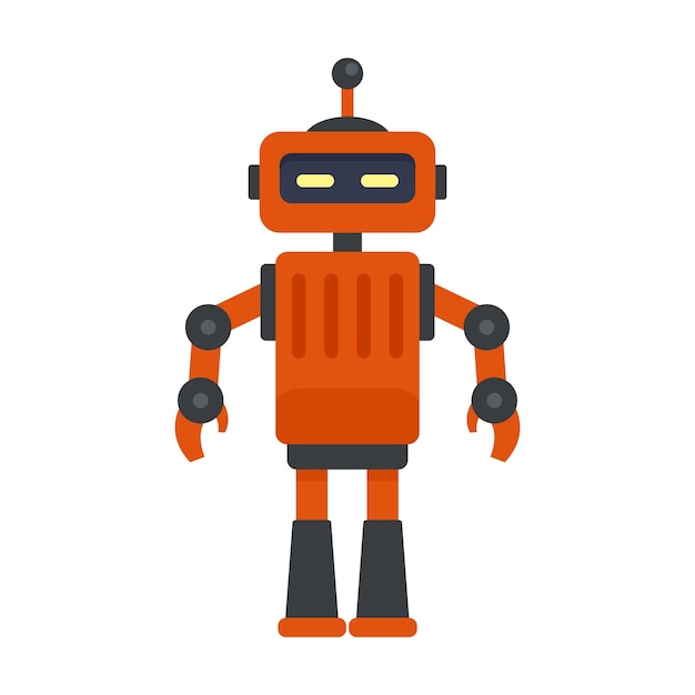Ikona robota mechanika Płaska ilustracja ikony wektora robota mechanika do projektowania stron internetowych