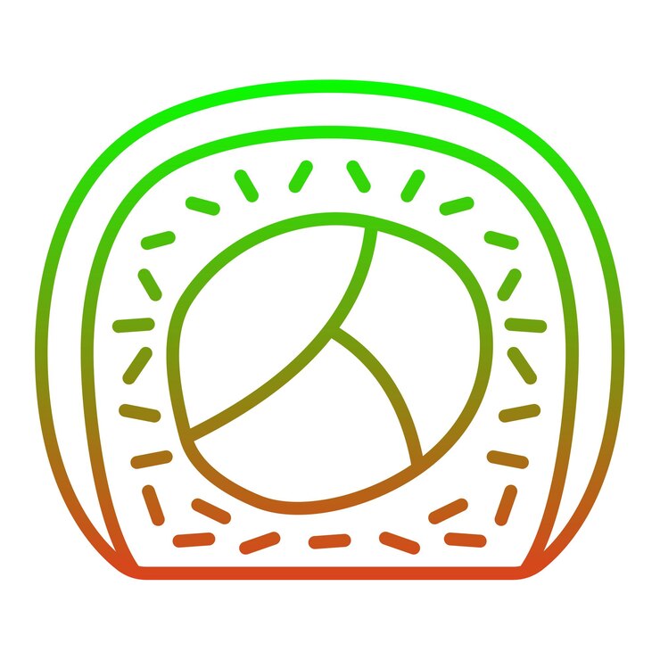 Wektor ikona rolki sushi