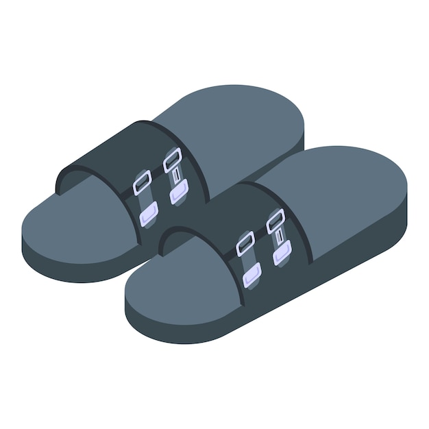 Plik wektorowy ikona sandałów treningowych izometryczna ikona wektora sandałów treningowych do projektowania stron internetowych izolowana na białym tle