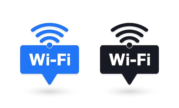 Ikona Sieci Bezprzewodowej I Wifi Symbol Sygnału Wi-fi Połączenie Internetowe Zdalna Kolekcja Dostępu Do Internetu