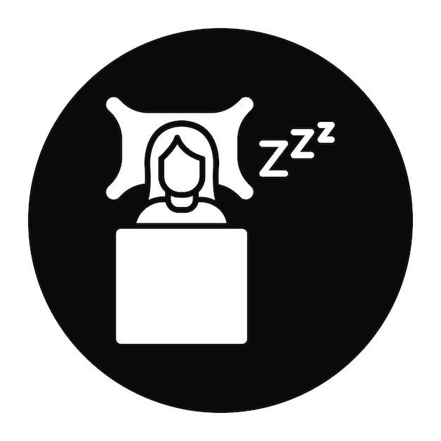 Ikona śpiącego wektora może być używana do zestawu ikon Comfort