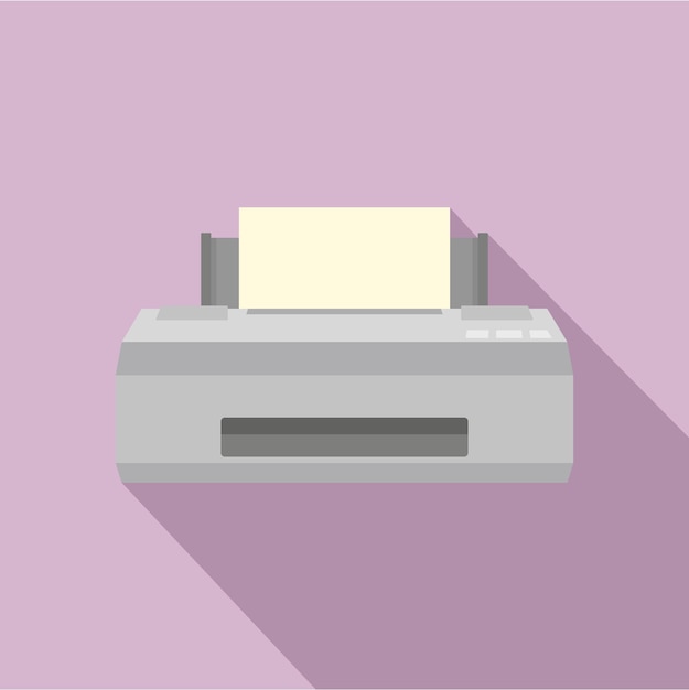 Plik wektorowy ikona starej drukarki płaska ilustracja starej ikony wektora drukarki do projektowania stron internetowych