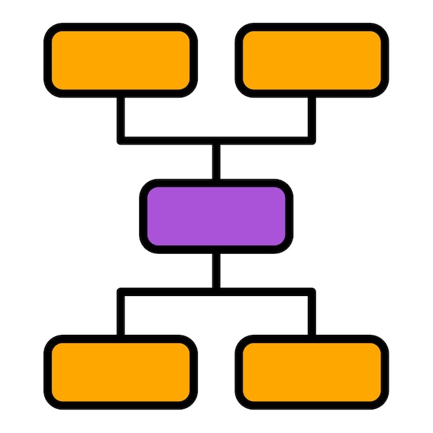 Plik wektorowy ikona struktury hierarchicznej