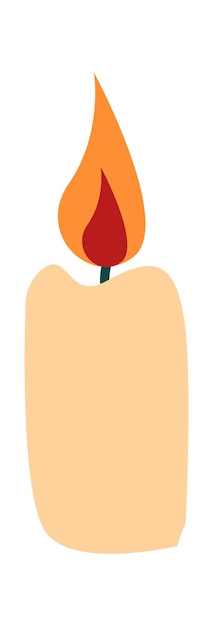 Plik wektorowy ikona świeca kreskówka ilustracja wektorowa