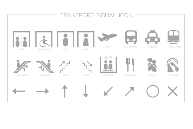 Plik wektorowy ikona sygnału transportu