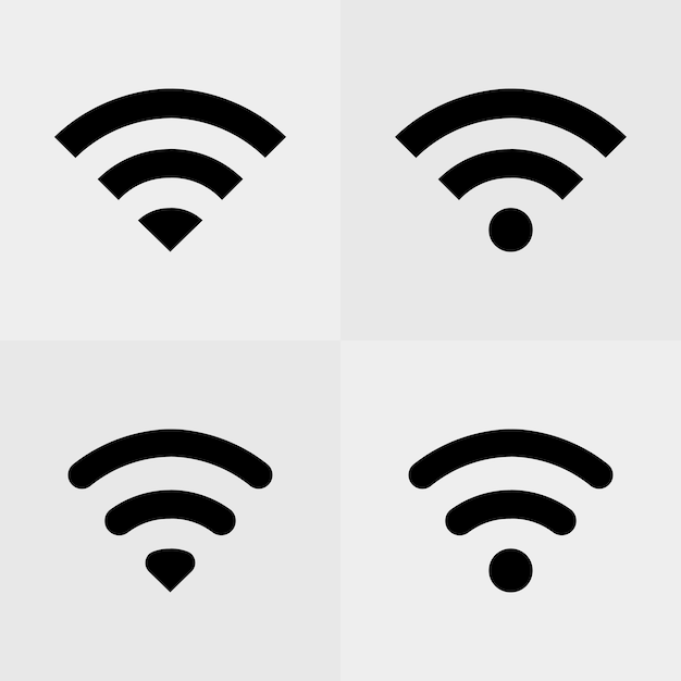 Plik wektorowy ikona sygnału wi-fi