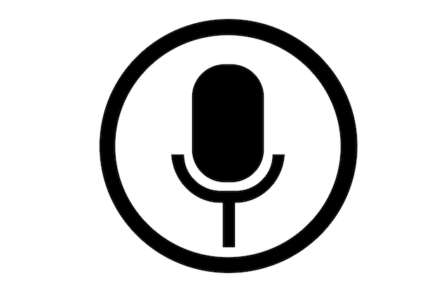 Ikona symbol przycisk mikrofonu audio fala muzyka dźwięk ilustracji wektorowych