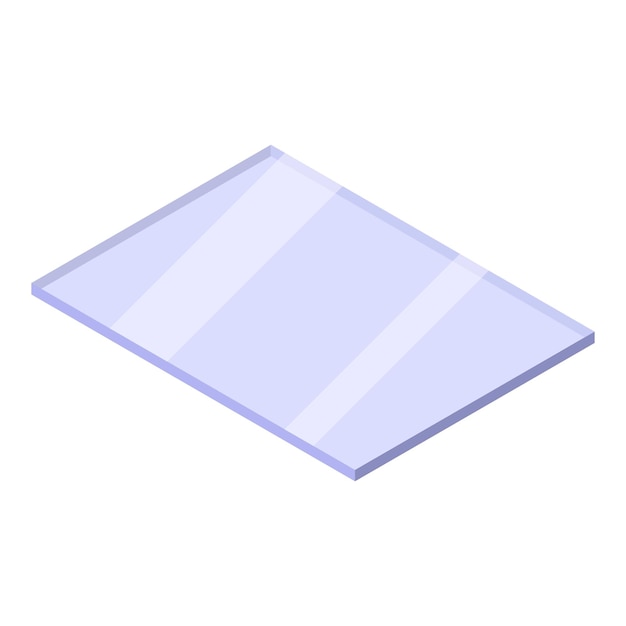 Plik wektorowy ikona szyby okiennej izometryczna ikona wektora szyby okiennej do projektowania stron internetowych izolowana na białym tle
