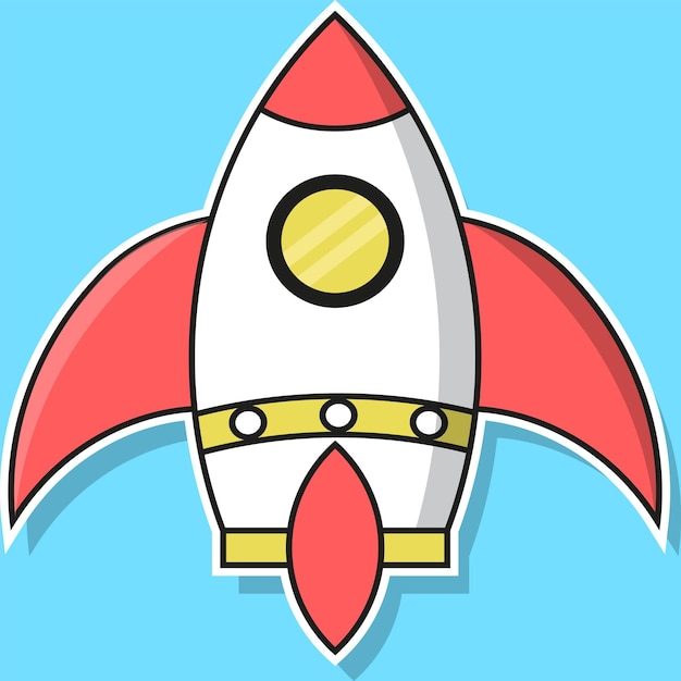Plik wektorowy ikona technologii rakiety nowoczesny prosty wektor