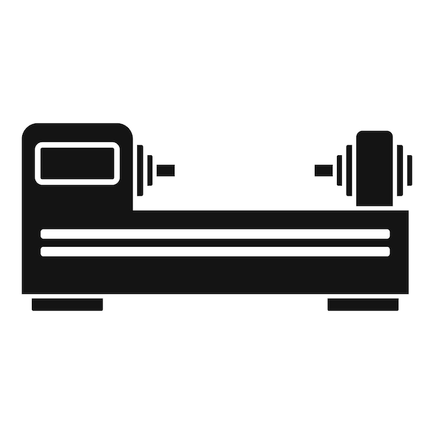 Ikona tokarki Cnc Prosta ilustracja ikony wektora tokarki Cnc do projektowania stron internetowych izolowana na białym tle