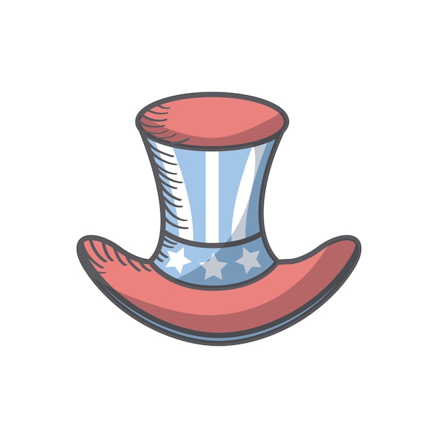 Ikona Top Hat Usa