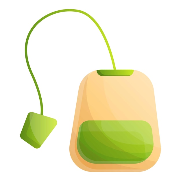 Ikona torebki herbaty Matcha Ikona wektorowa torebki matcha dla projektowania stron internetowych izolowana na białym tle
