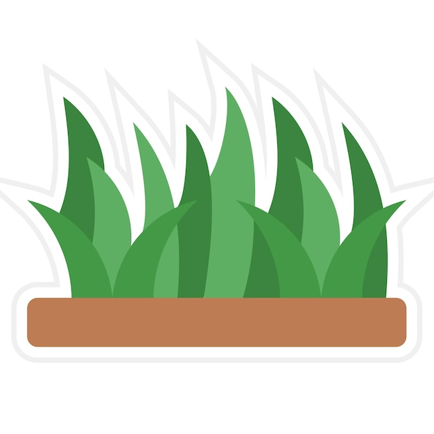 Plik wektorowy ikona trawy