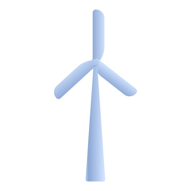 Ikona Turbiny Wiatrowej Kreskówka Ikona Wektora Turbiny Wiatrowej Do Projektowania Stron Internetowych Izolowana Na Białym Tle