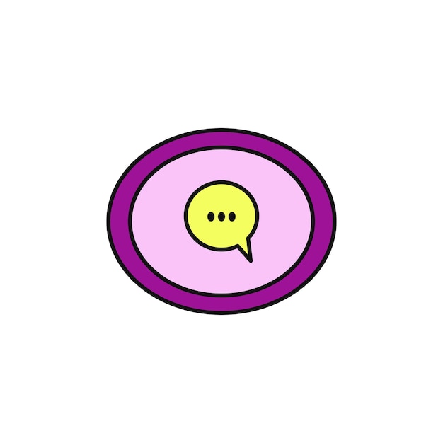 Plik wektorowy ikona typu wektora rozmowy wiadomości
