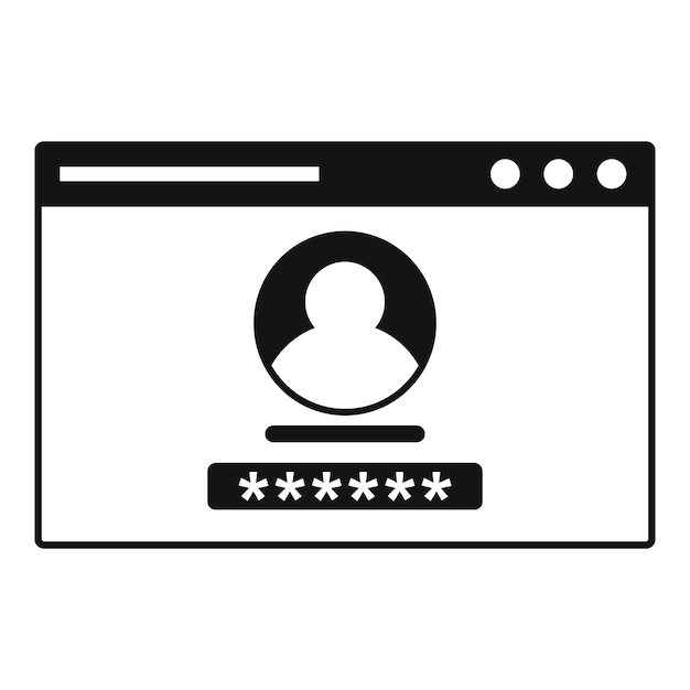 Ikona uwierzytelniania sieciowego Prosta ilustracja ikony wektora uwierzytelniania sieciowego do projektowania stron internetowych izolowana na białym tle