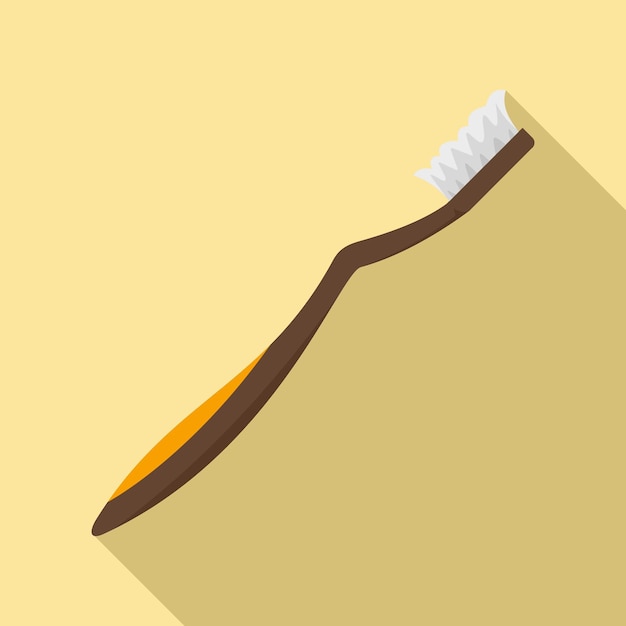 Plik wektorowy ikona używanej szczoteczki do zębów płaska ilustracja ikony wektora używanej szczoteczki do zębów do projektowania stron internetowych