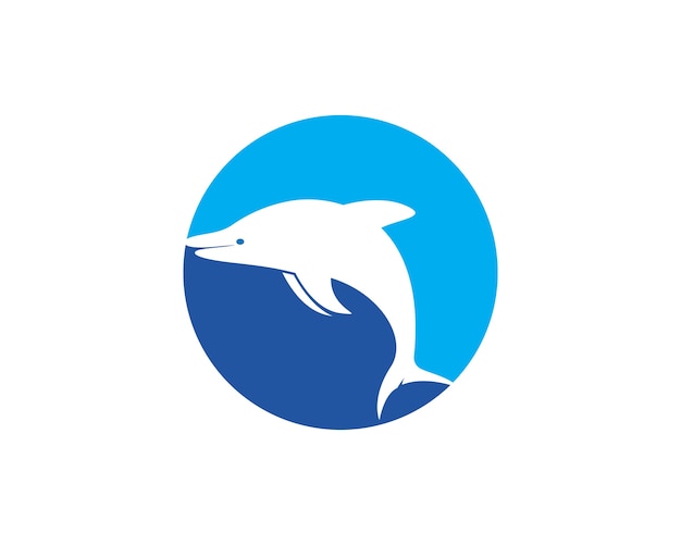 Ikona Wektor Logo Delfinów