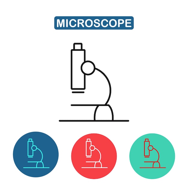 Plik wektorowy ikona wektor mikroskop