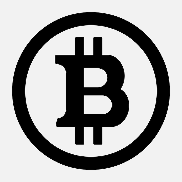 ikona wektora bitcoina