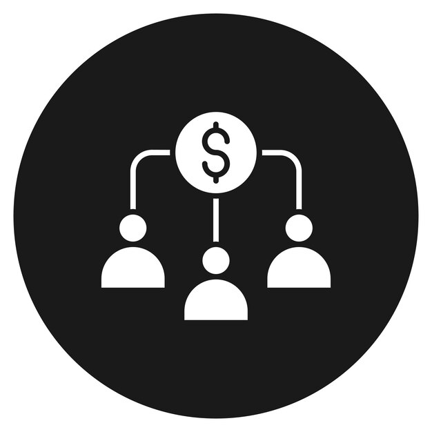 Ikona wektora crowdfundingu może być używana do zestawu ikon biznesowych