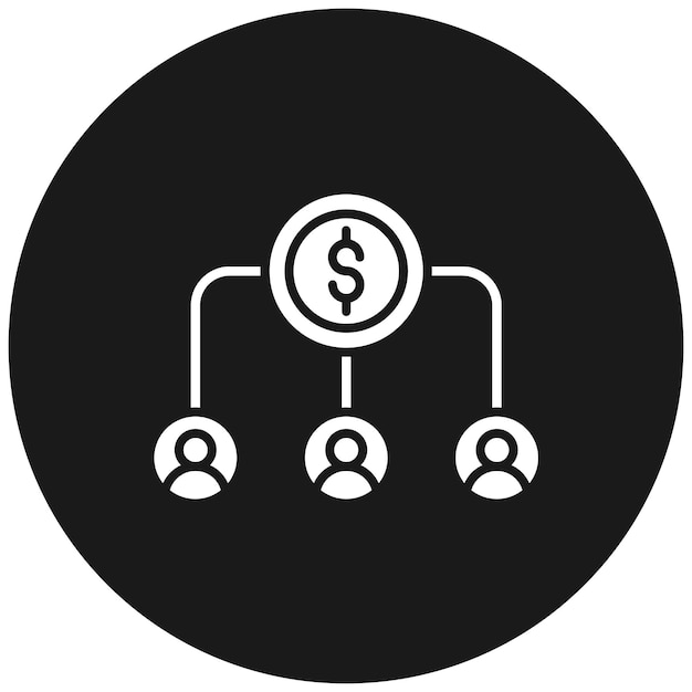 Ikona wektora crowdfundingu może być używana do zestawu ikon przedsiębiorczości