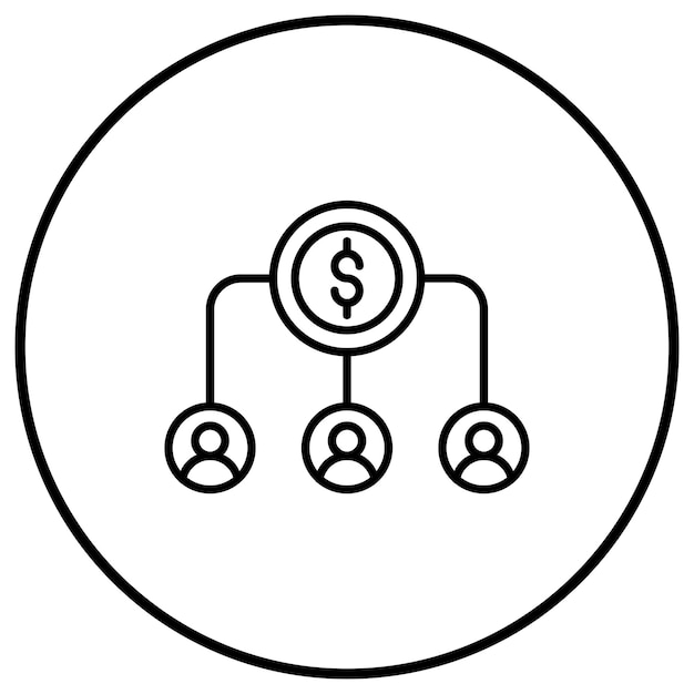 Ikona wektora crowdfundingu może być używana do zestawu ikon przedsiębiorczości