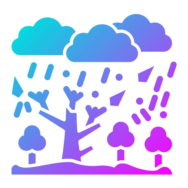 Plik wektorowy ikona wektora deszczu ciężkiego może być używana do ikony klęski żywiołowej