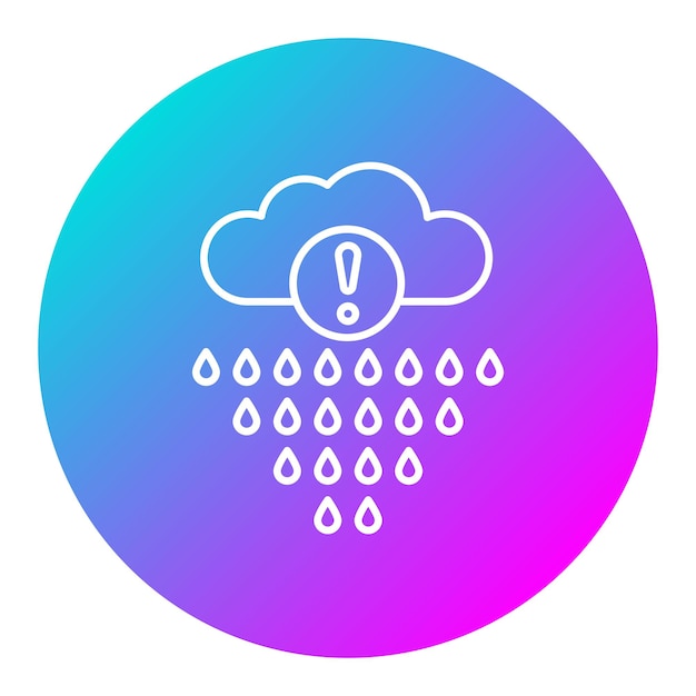 Plik wektorowy ikona wektora deszczu kwasowego może być używana do zestawu ikon klęsk żywiołowych