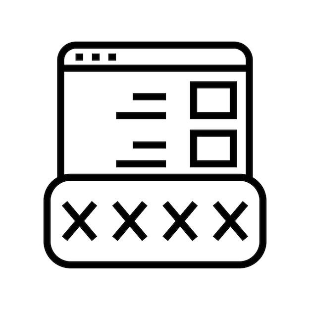 Plik wektorowy ikona wektora identyfikatora danych
