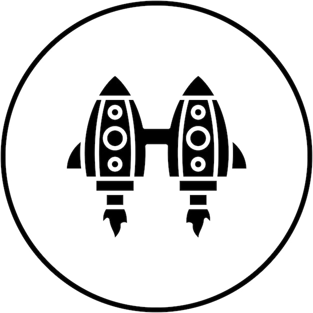 Ikona wektora Jetpack może być używana do zestawu ikon technologii