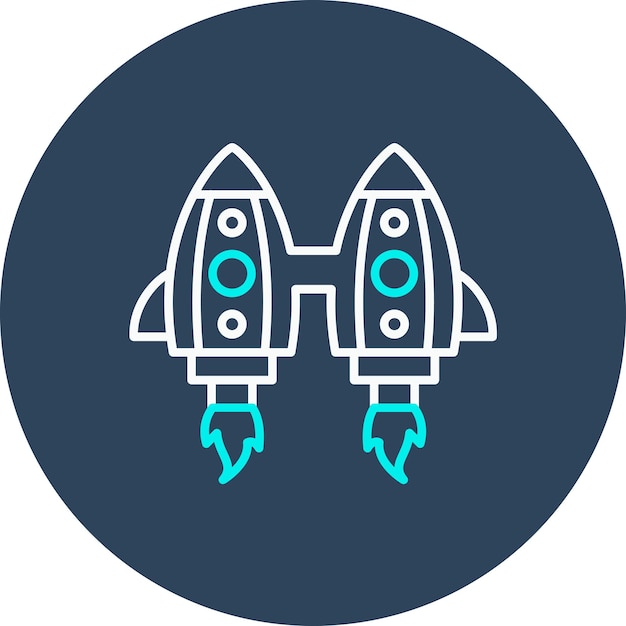 Ikona wektora Jetpack może być używana do zestawu ikon technologii