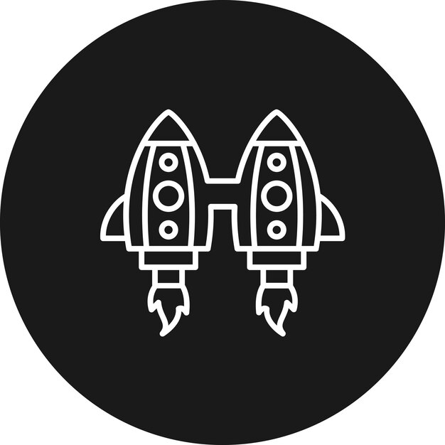 Ikona wektora Jetpack może być używana do zestawu ikon technologii