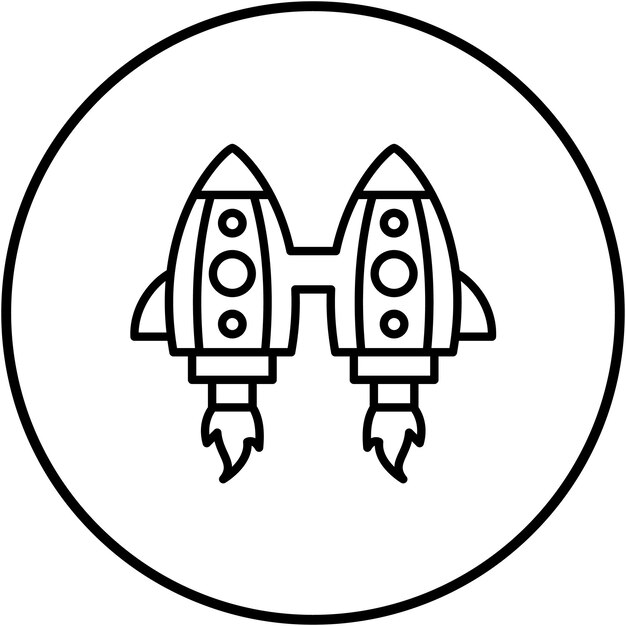 Ikona wektora Jetpack może być używana do zestawu ikon technologii