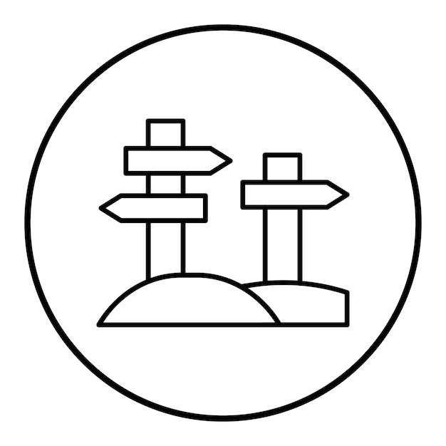 Plik wektorowy ikona wektora kierunku pustyni może być używana do zestawu ikon pustyni