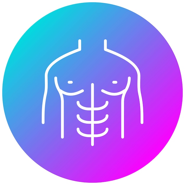 Plik wektorowy ikona wektora klatki piersiowej może być używana do zestawu ikon medycyny